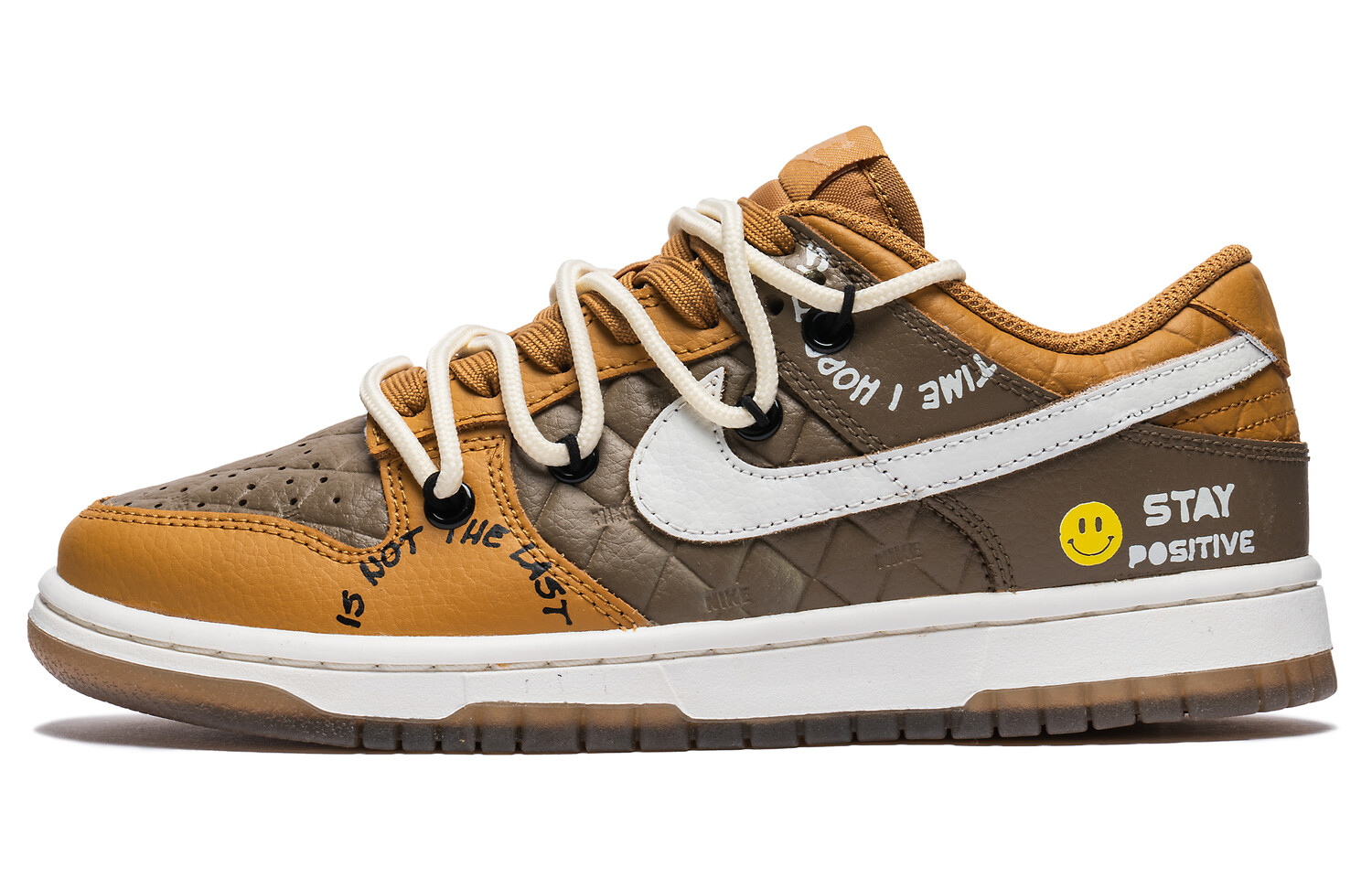 

Кроссовки Nike Dunk Skateboarding Shoes Women's Low-top Brown, коричневый