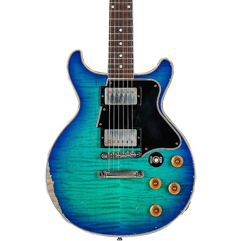 Электрогитара Gibson Custom Murphy Lab Les Paul Special Double Cut Figured Top Blue Burst цена и фото