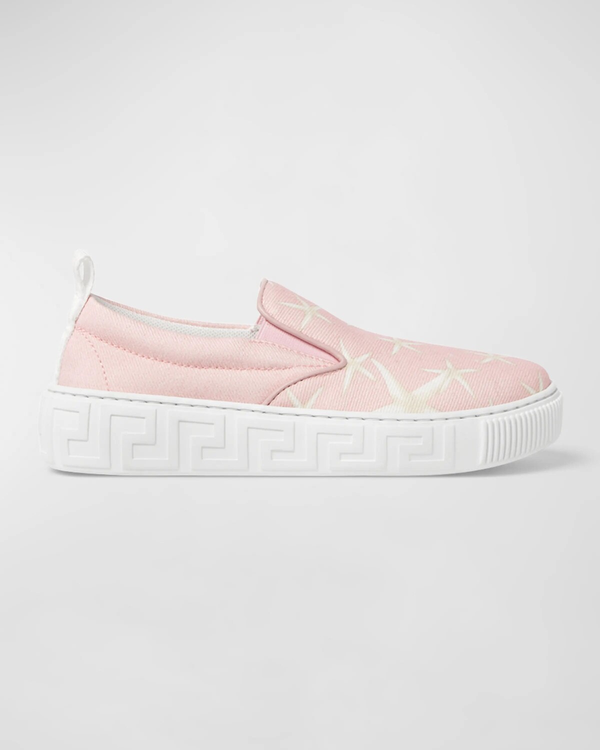 

Кожаные кроссовки La Vacanza для девочек Versace, цвет Dusty Rose