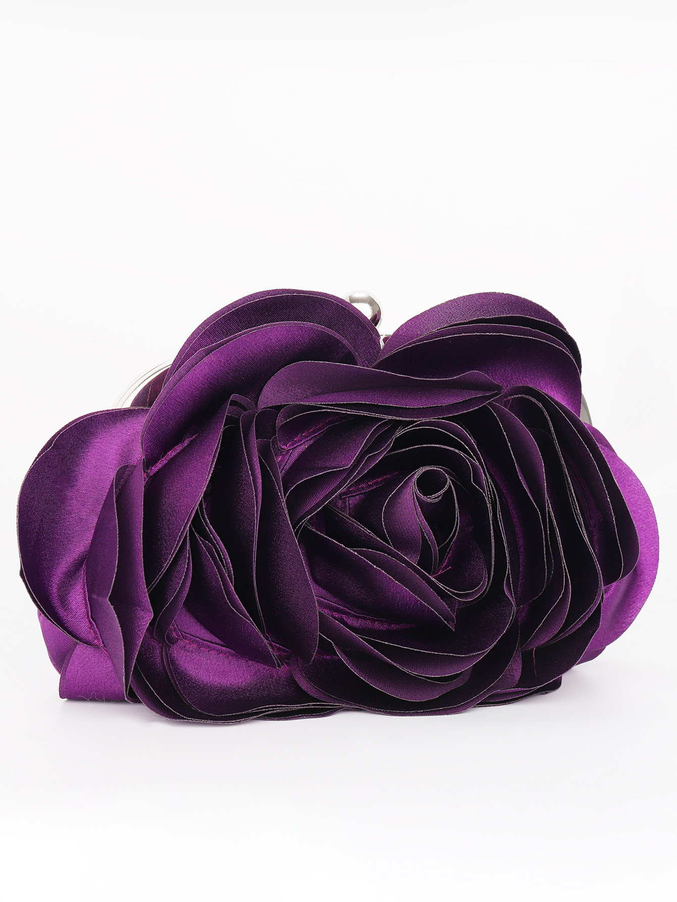 Вечерняя сумка с цветочным принтом, фиолетовый