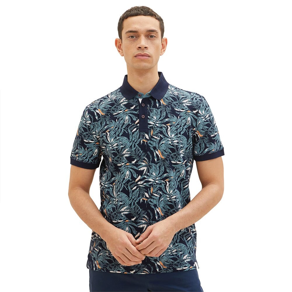 

Поло Tom Tailor Allover Printed 1035630, синий