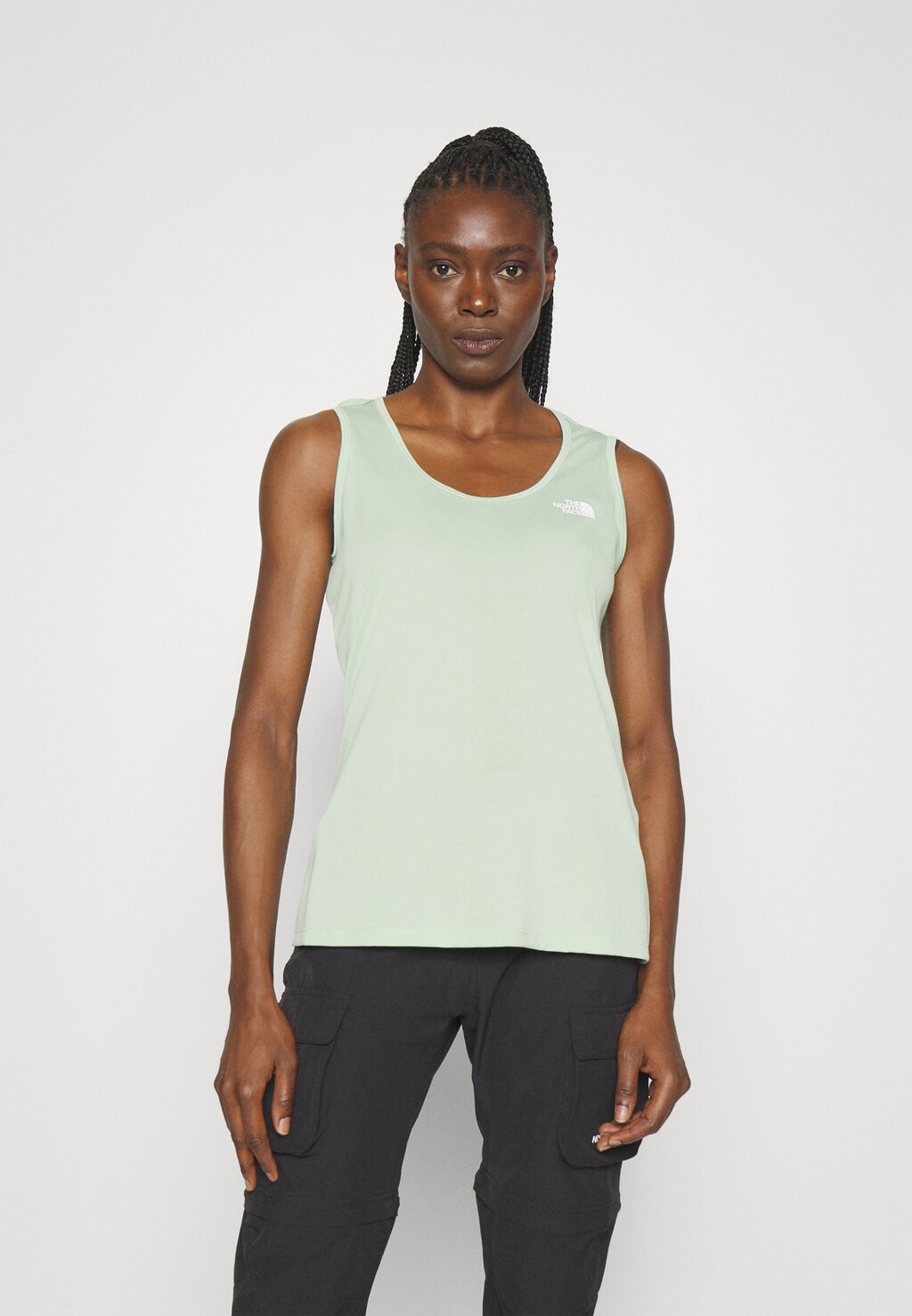 

Топ FLEX TANK The North Face, туманный шалфей