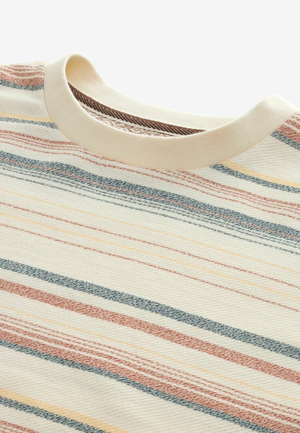 

Футболки с принтом TEXTURED STRIPE- REGULAR FIT Next, цвет Ecru