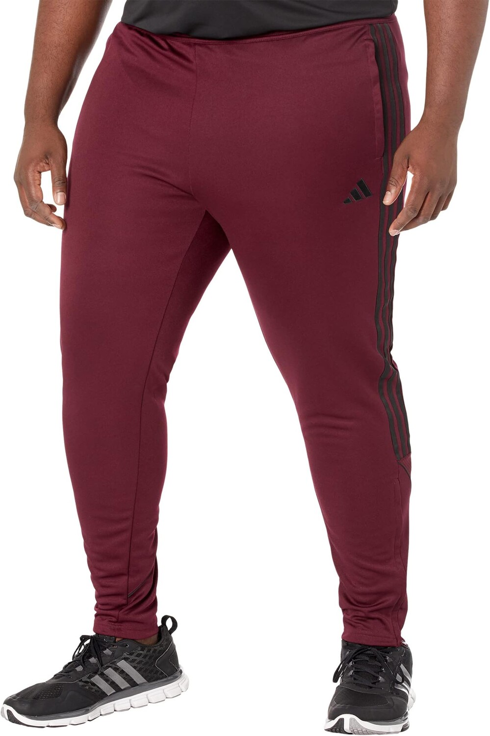 

Брюки Big & Tall Tiro '23 adidas, цвет Team Maroon 2/White