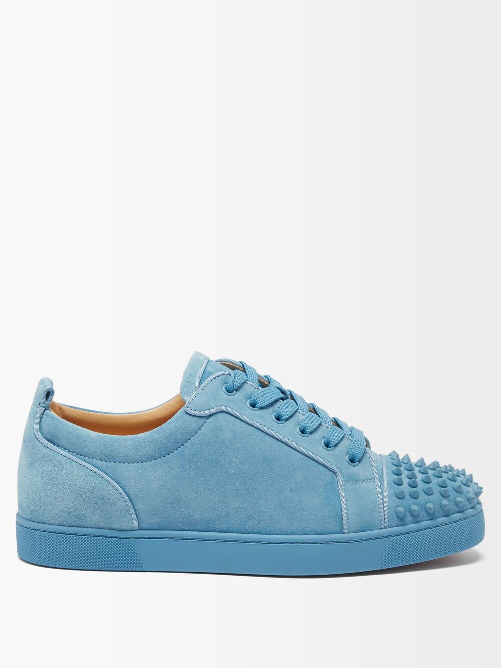 

Замшевые кроссовки louis junior с шипами Christian Louboutin, синий