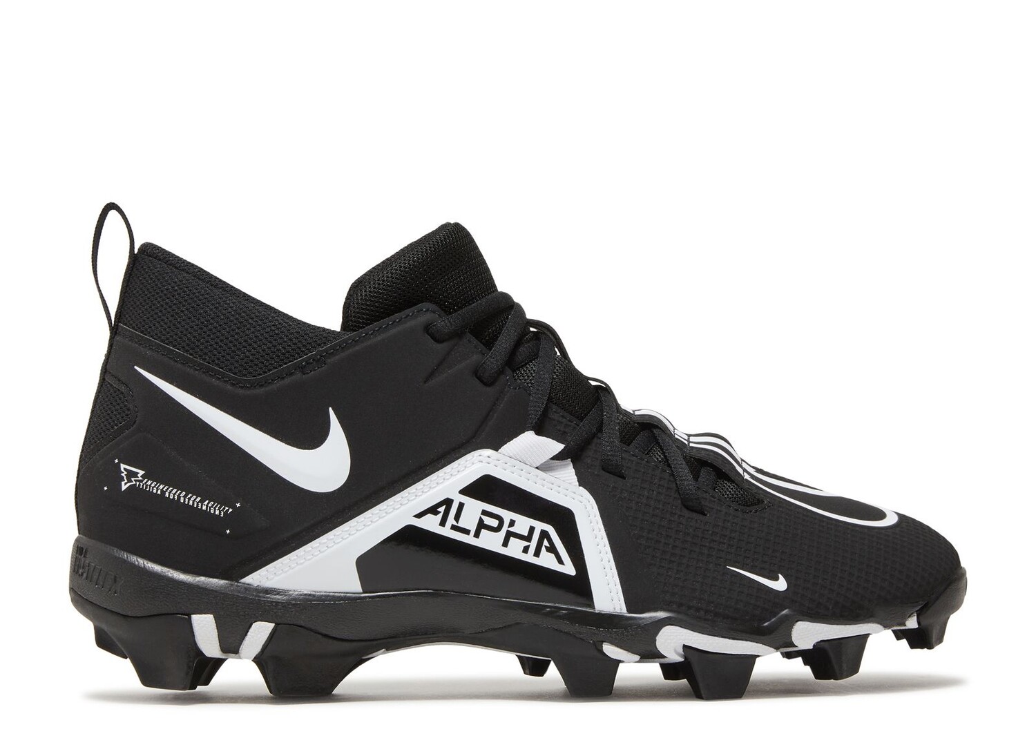 

Кроссовки Nike Alpha Menace 3 Shark Wide 'Black White', черный