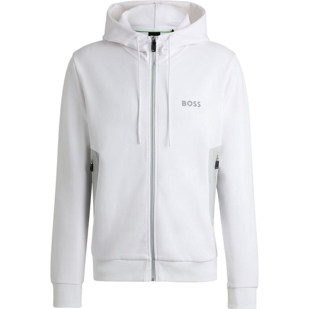 

Толстовка BOSS Saggy 1 Full Zip, белый