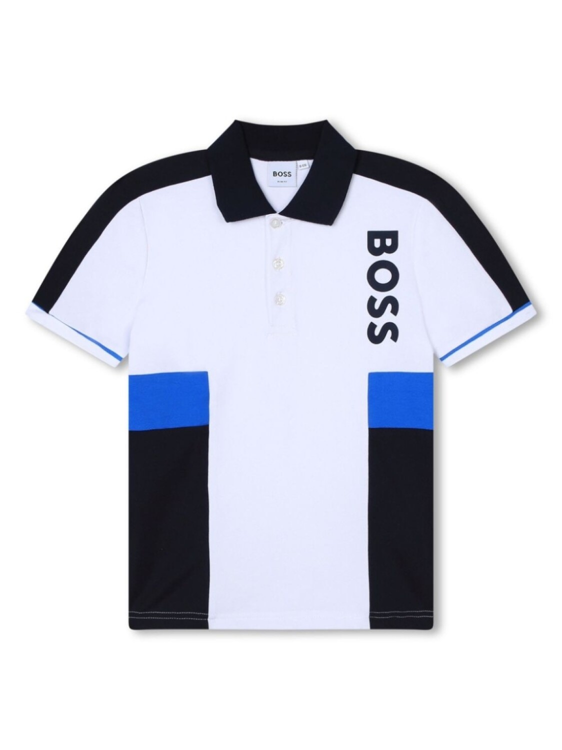

BOSS Kidswear рубашка поло с короткими рукавами и логотипом, белый