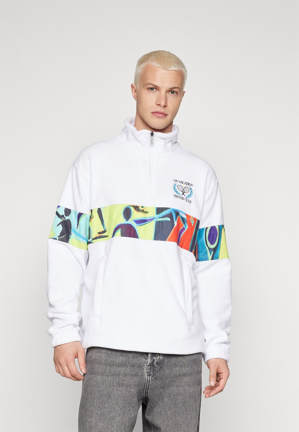 

Флисовый джемпер On Vacation MATCH FLEECE SWEATER, белый