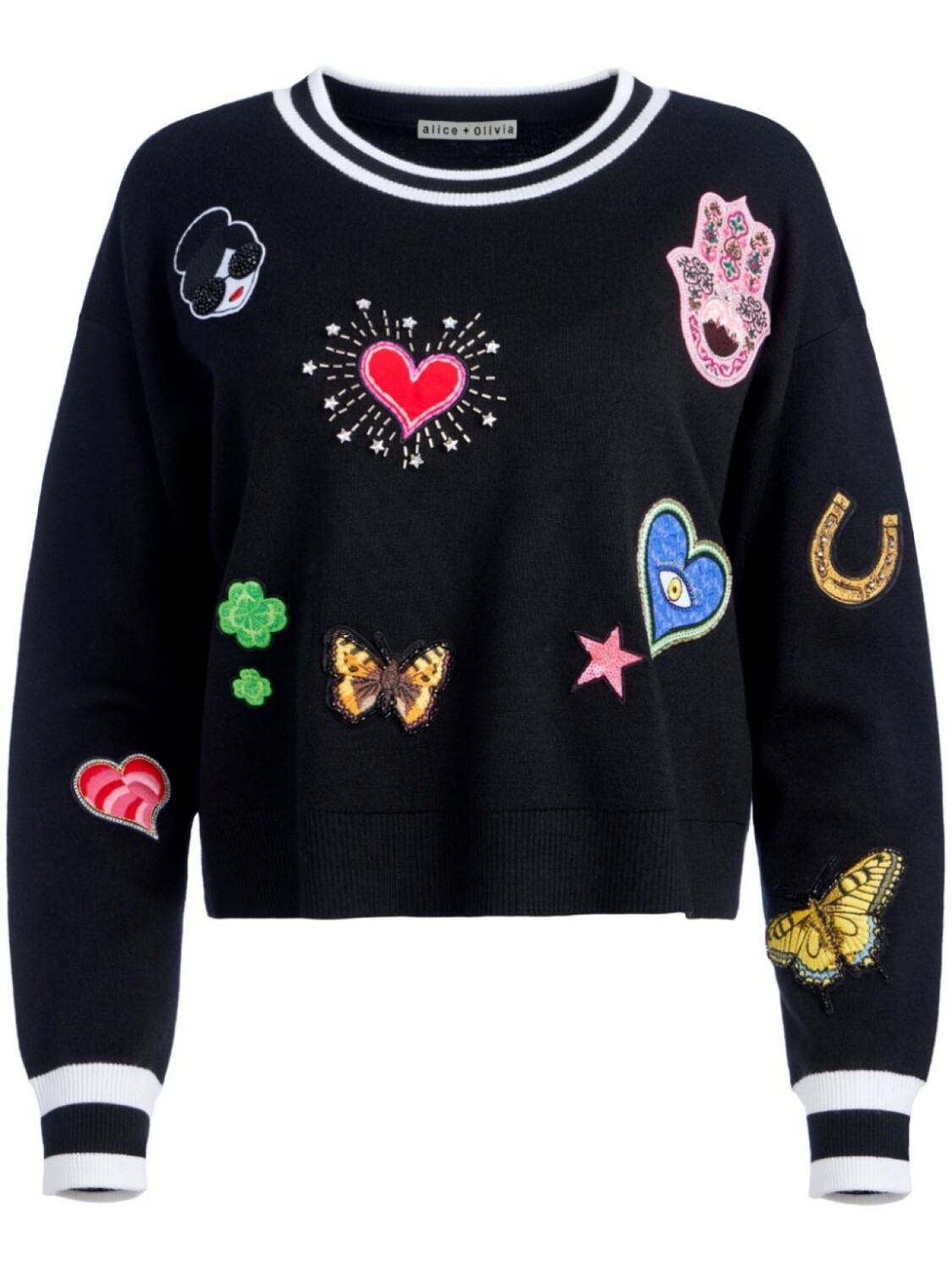 

alice + olivia толстовка Gleeson, черный