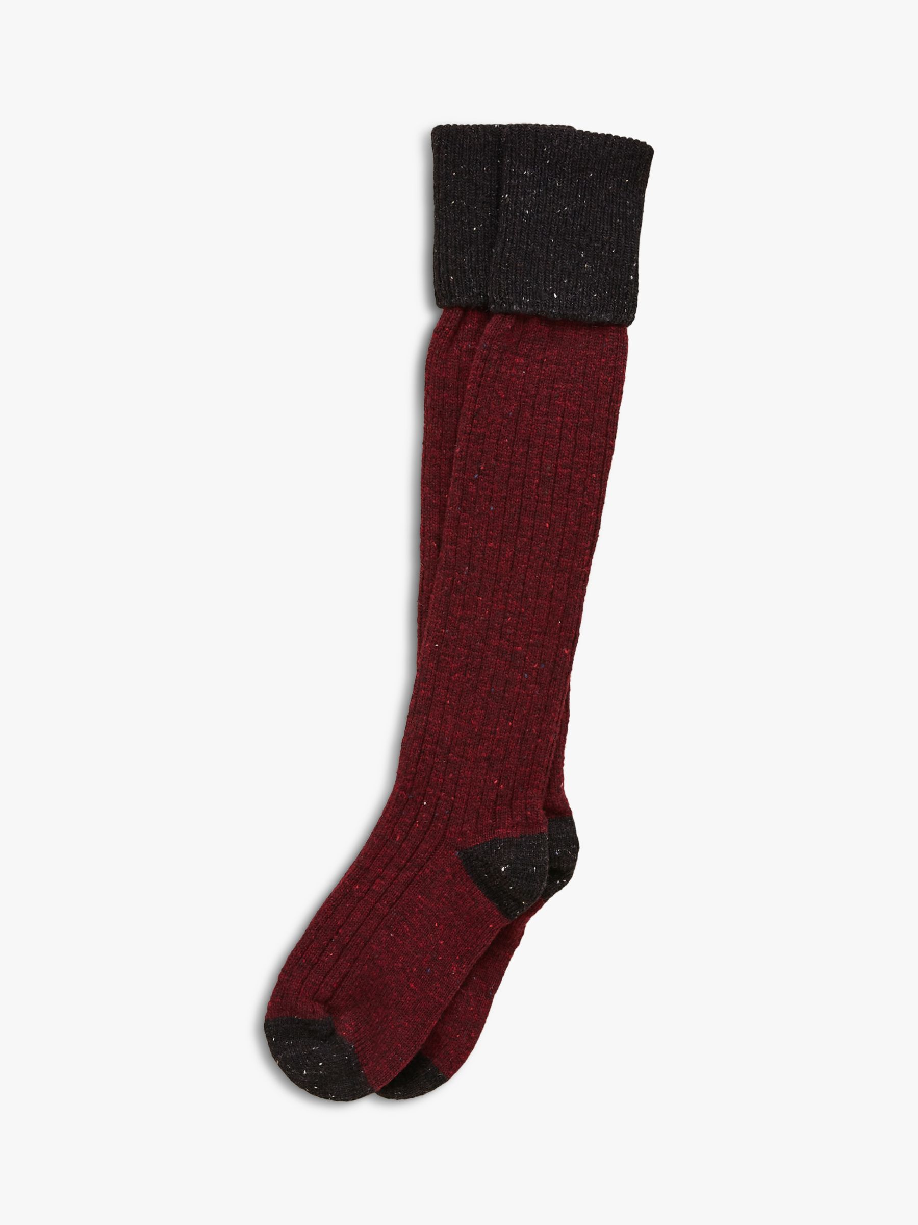 Носки до колена из шерсти, кашемира и шелка Celtic & Co., бордовый
