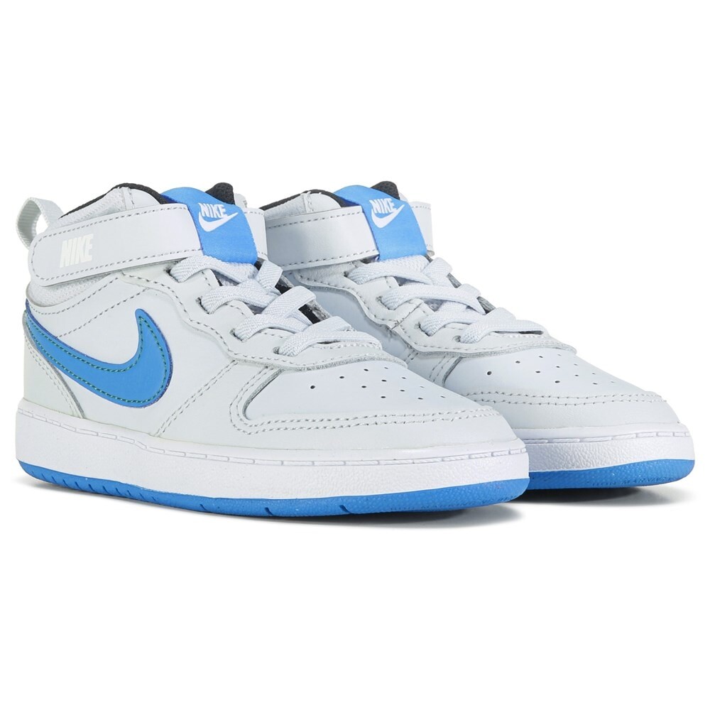 

Детские высокие кроссовки Court Borough 2 для малышей/малышей Nike, серый