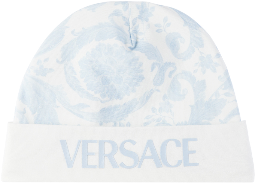 Голубая шапка Barocco Versace