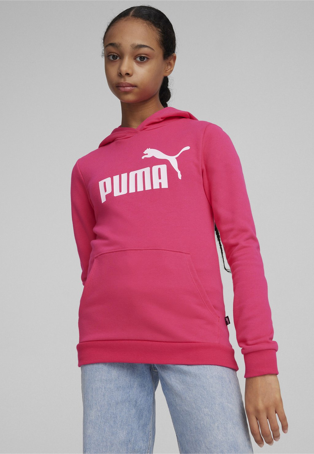 

Толстовка Essentials Logo Youth Flicka Puma, цвет garnet rose