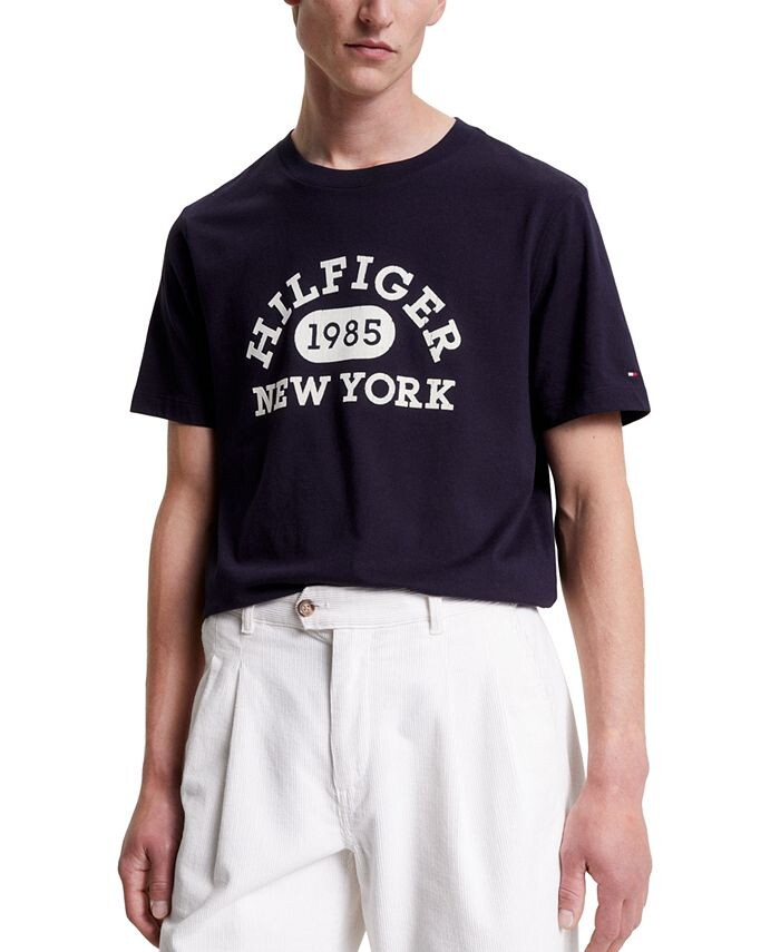 

Мужская футболка с графическим рисунком Monotype Collegiate Tommy Hilfiger, синий