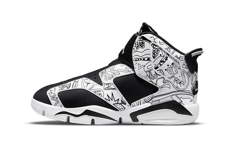 

Air Jordan 6 Retro Little Flex SE черный/белый
