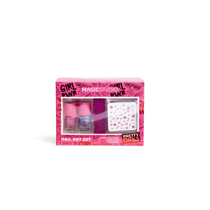 набор косметики set colorful essentials sweetest magic studio 1 unidad Набор косметики Pretty Girls Set de Uñas Magic Studio, Set 4 productos