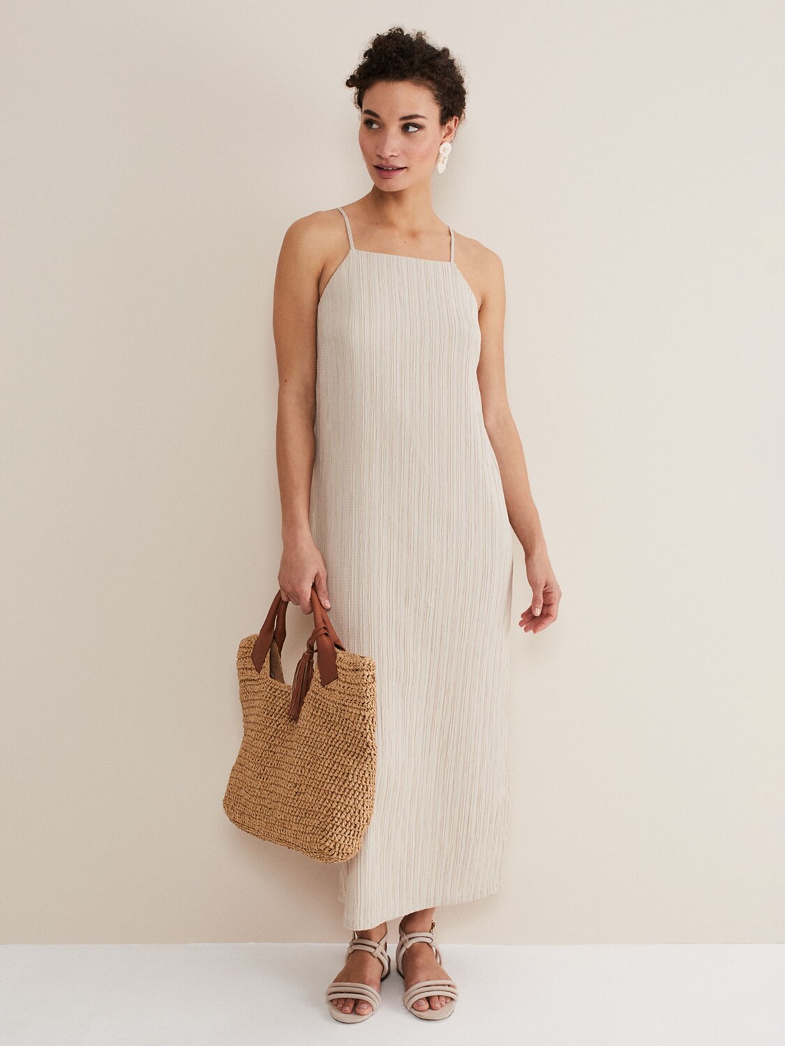 

Платье с бретелями Phase Eight Kady, Камень