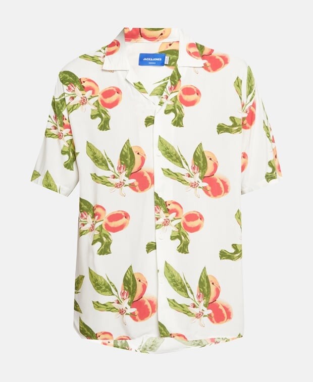 

Рубашка с короткими рукавами – повседневный крой Jack & Jones, экрю