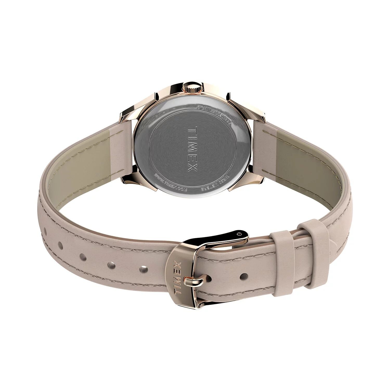

Женские кожаные часы из бриара - TW2T66500JT Timex