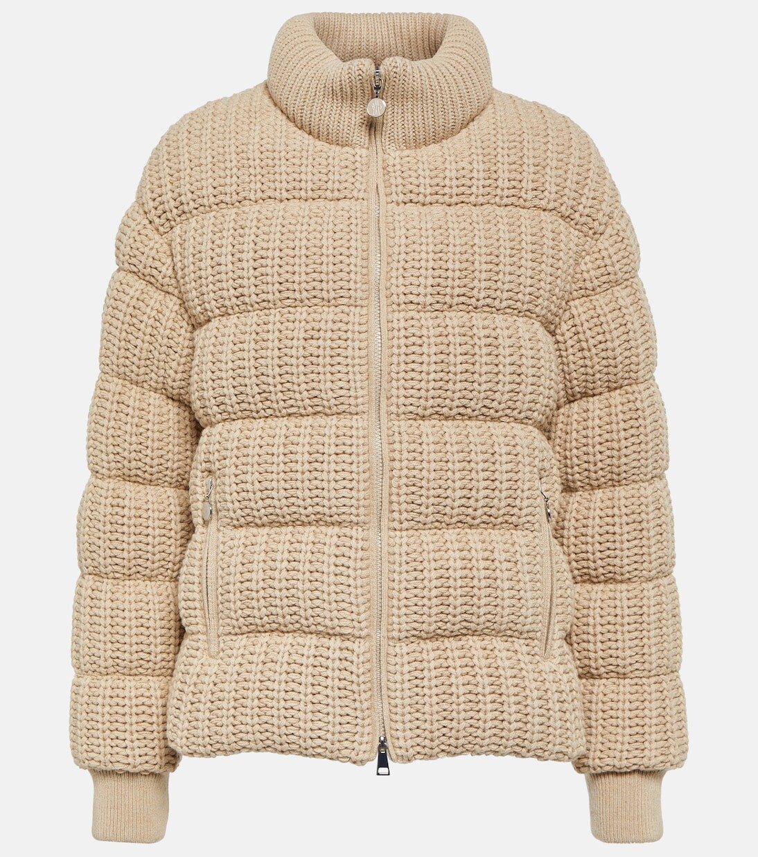 

Пуховик leiothrix из кашемира Moncler, бежевый