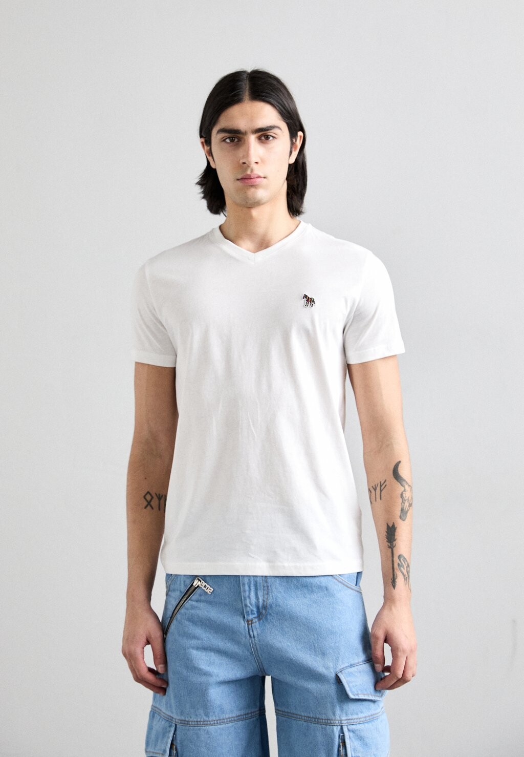 

Базовая футболка MENS ZEBRA BADGE PS Paul Smith, белый