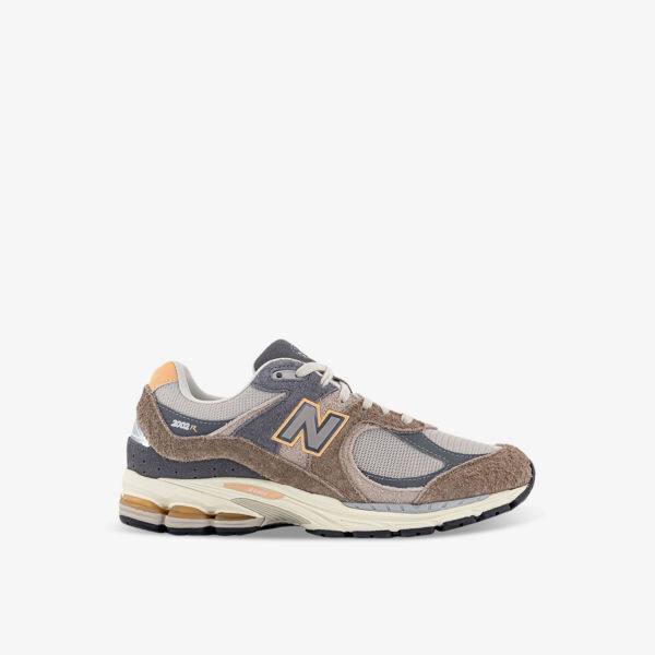 

Кроссовки 2002 года с низкими берцами из замши и сетки с логотипом New Balance, коричневый