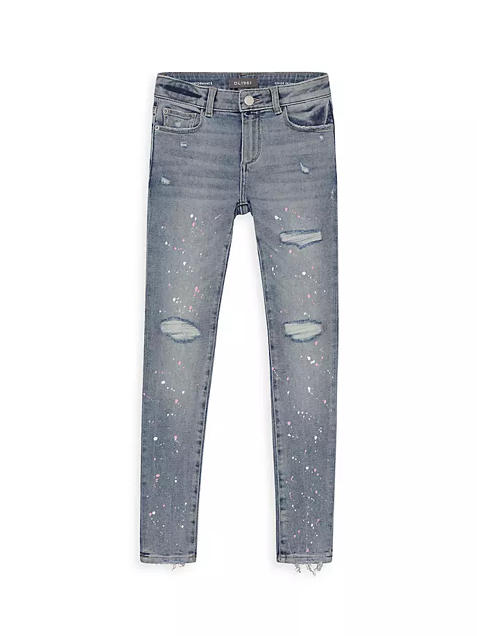

Джинсы скинни Chloe для маленьких девочек и девочек Dl1961 Premium Denim, цвет light indigo