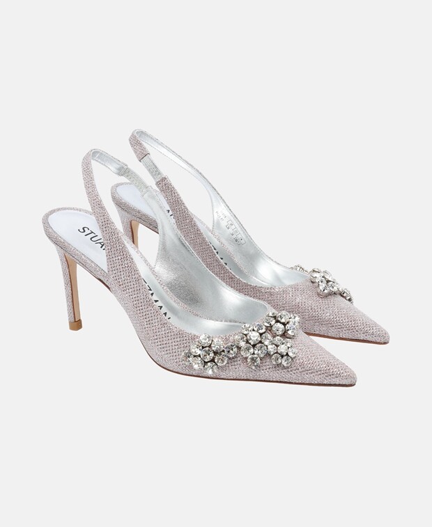 

Туфли-лодочки с пяткой на пятке Stuart Weitzman, розовый
