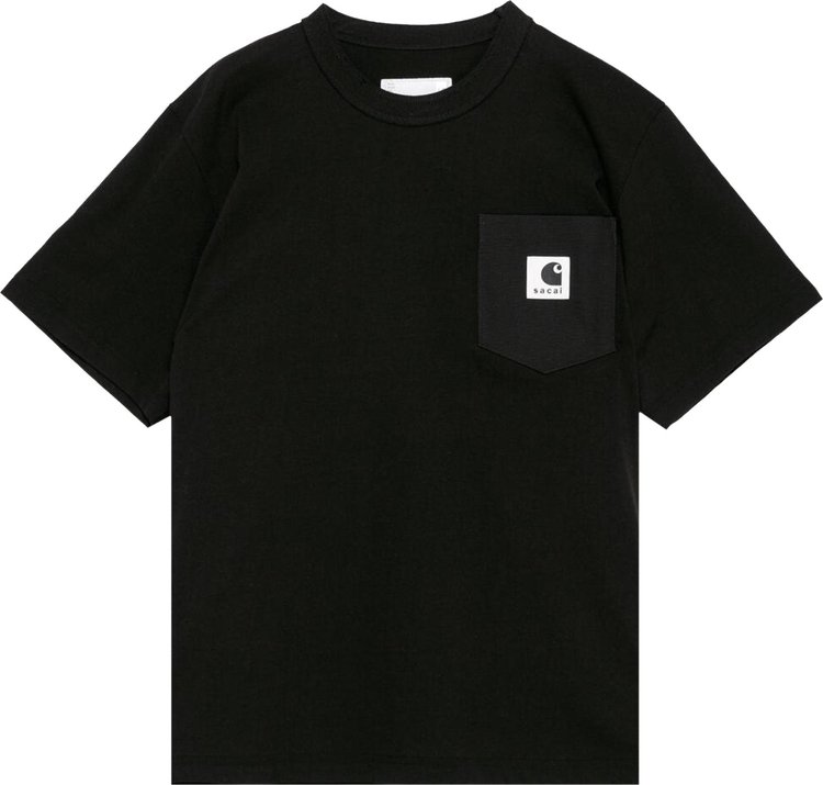 

Футболка Sacai x Carhartt WIP 'Black', черный