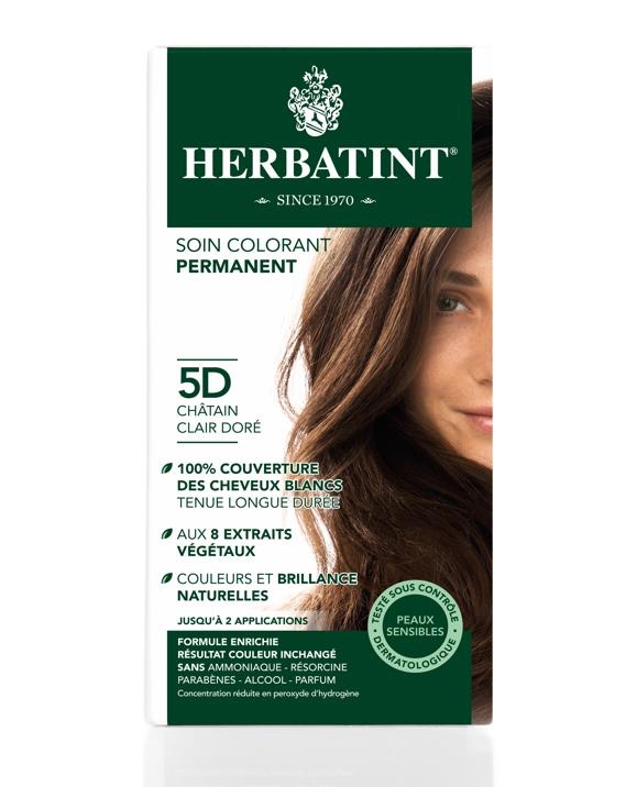 

Краска для волос Herbatint 5D Chatain Clair Dore