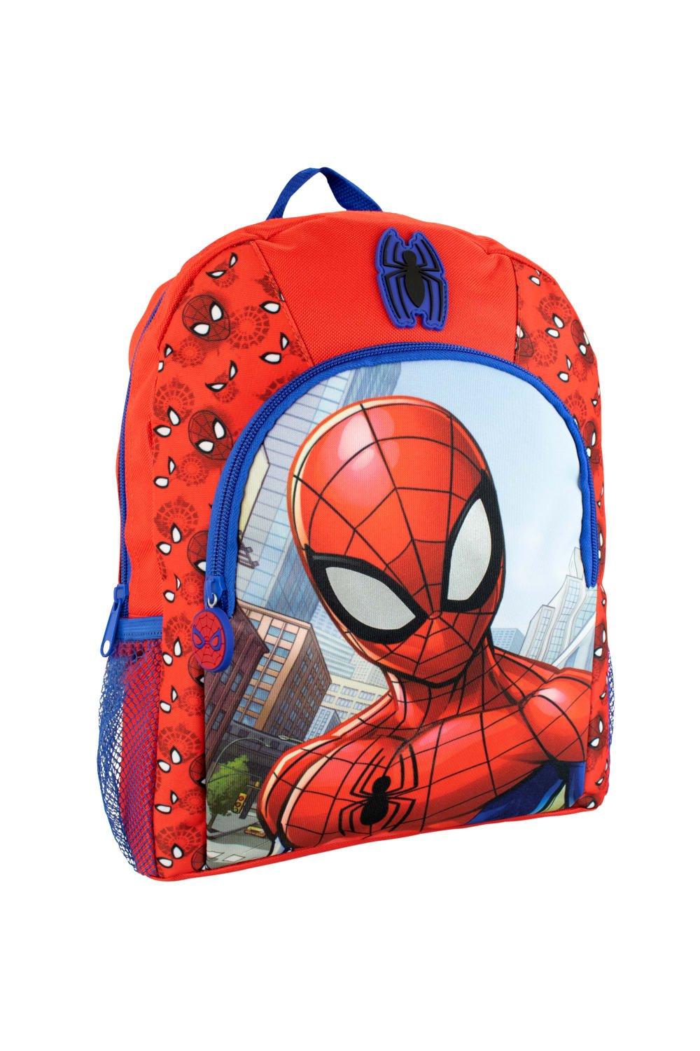 Детский рюкзак Spider-Man, красный рюкзак человека паука с подсветкой глаз marvel синий