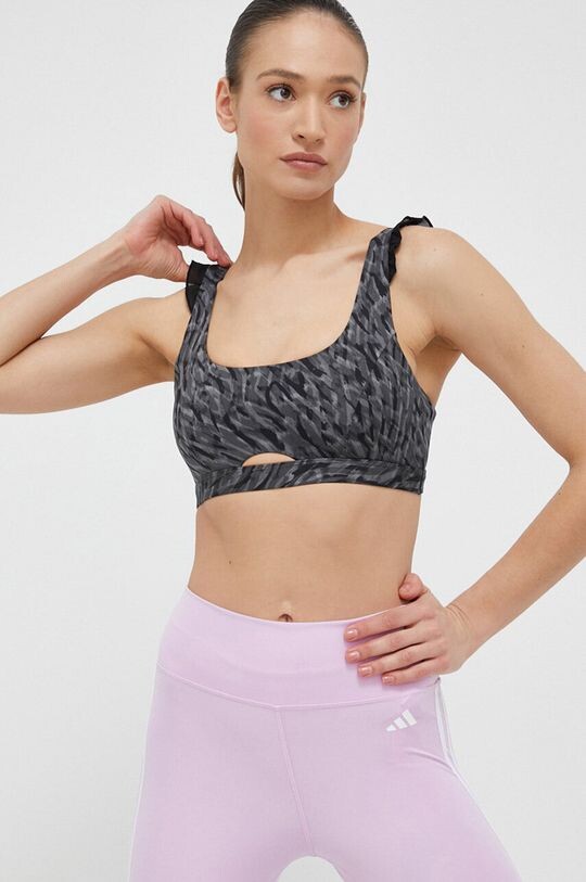 

Бюстгальтер для йоги CoreFlow Studio adidas, серый