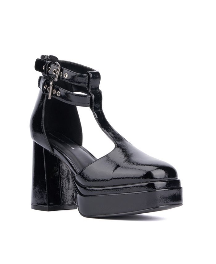 цена Женские туфли-лодочки Maria на платформе – широкая ширина Fashion To Figure, черный