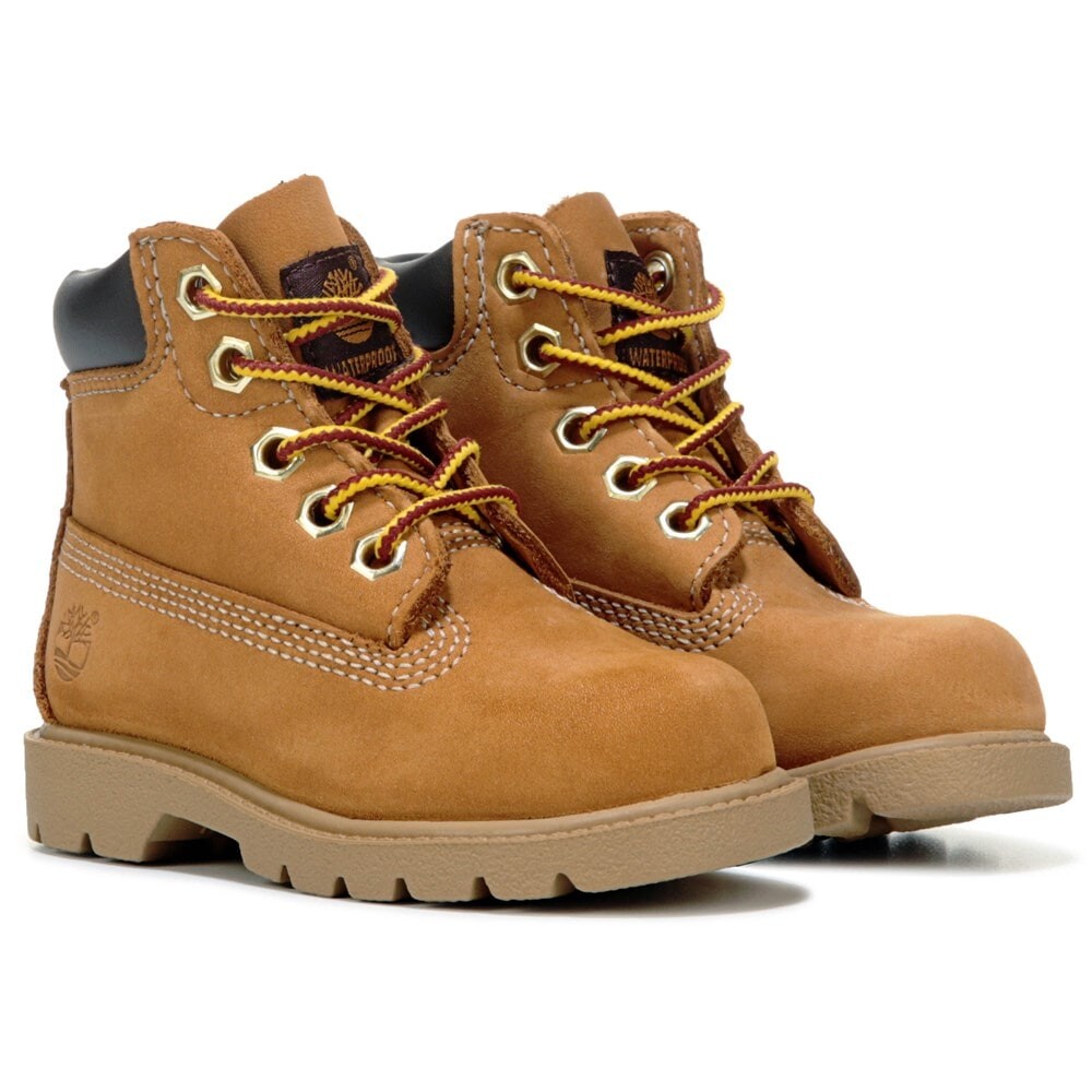 

Детские классические ботинки 6 дюймов для малышей/маленьких детей Timberland, цвет wheat, Коричневый