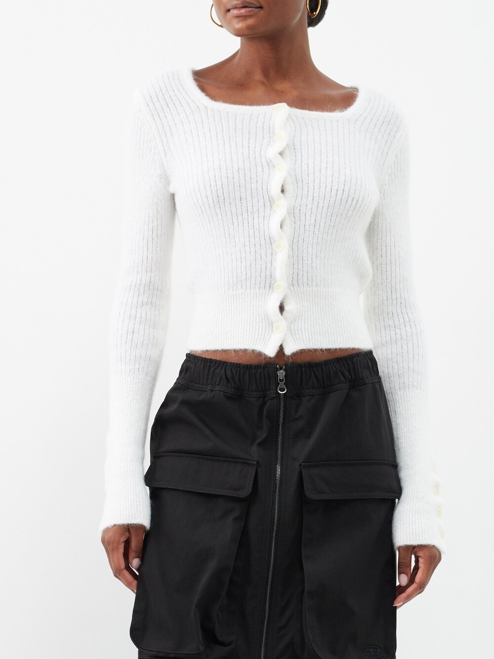 

Кардиган piccinni из мохера Jacquemus, белый