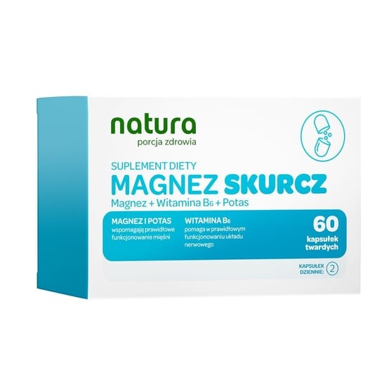 

Natura Porcja Zdrowia, Диетическая добавка, Усадка магния, 60 шт.