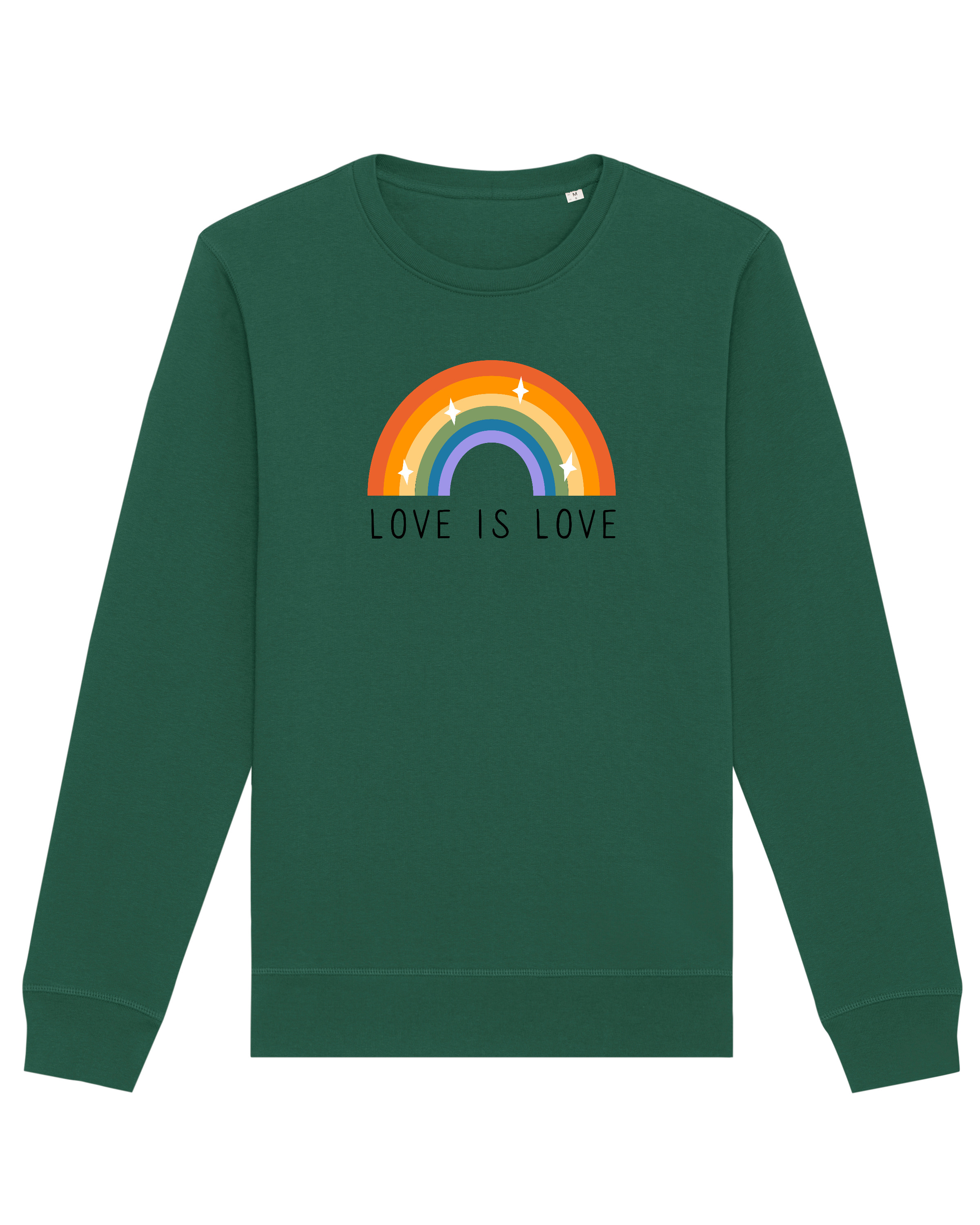 Толстовка wat? Apparel Love is love, цвет Bottle Green толстовка wat apparel digital ist besser цвет bottle green