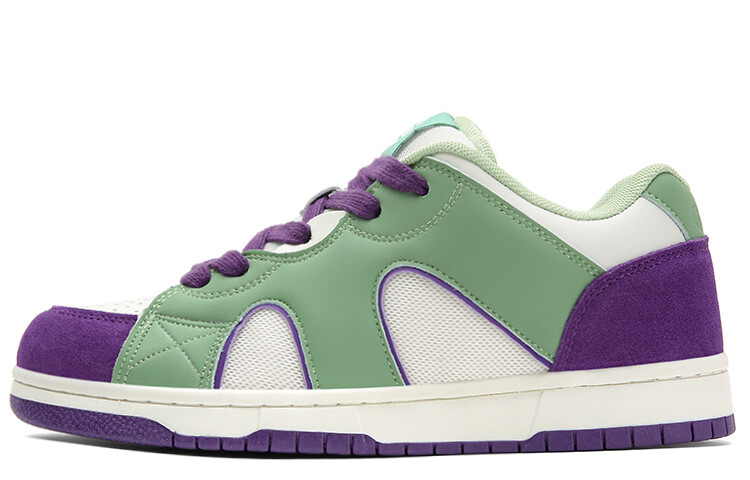 

Кроссовки Q-AND Skateboarding Shoes Unisex Low-top, темно-зеленый/желтый