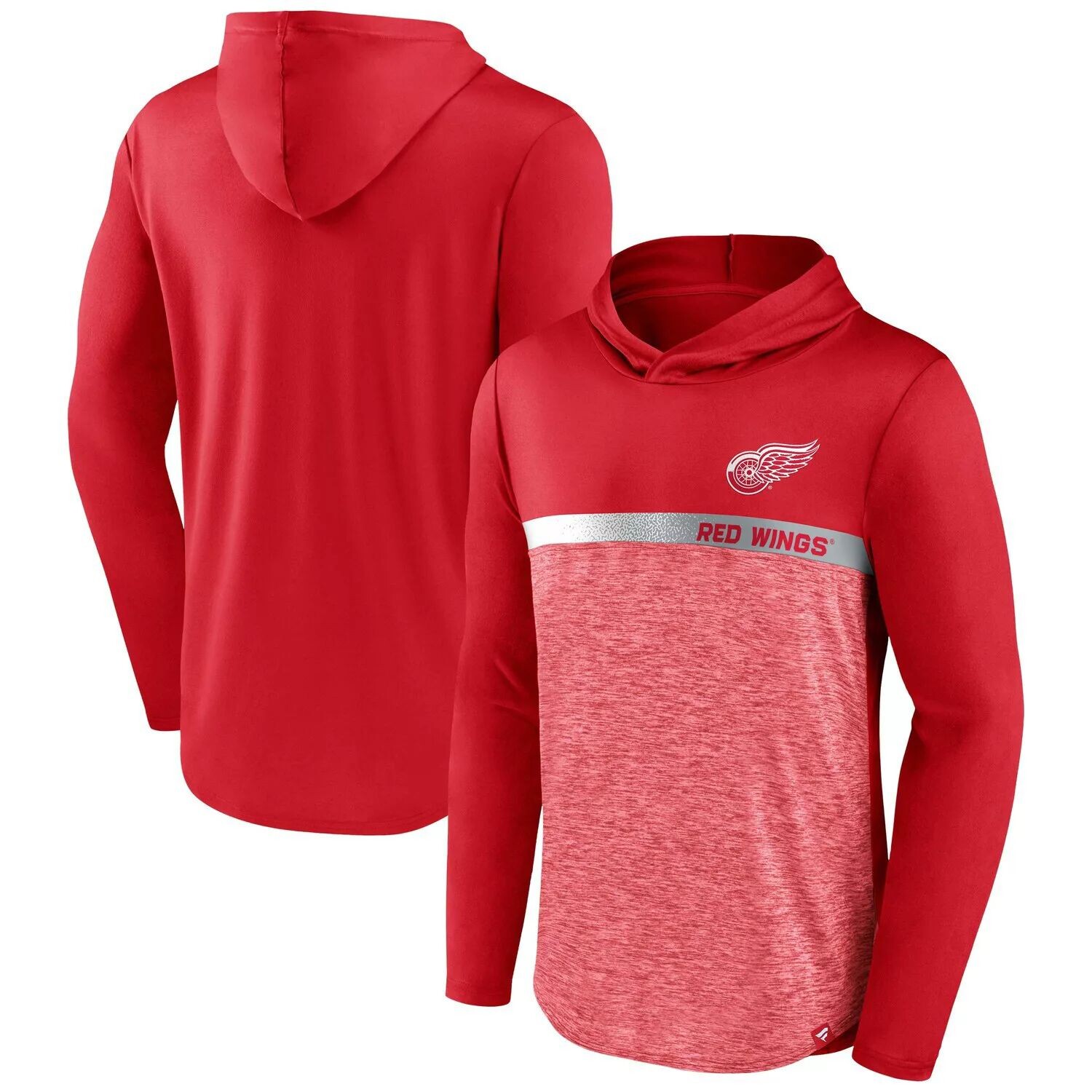 

Мужской красный пуловер с капюшоном Detroit Red Wings Podium Defender Fanatics