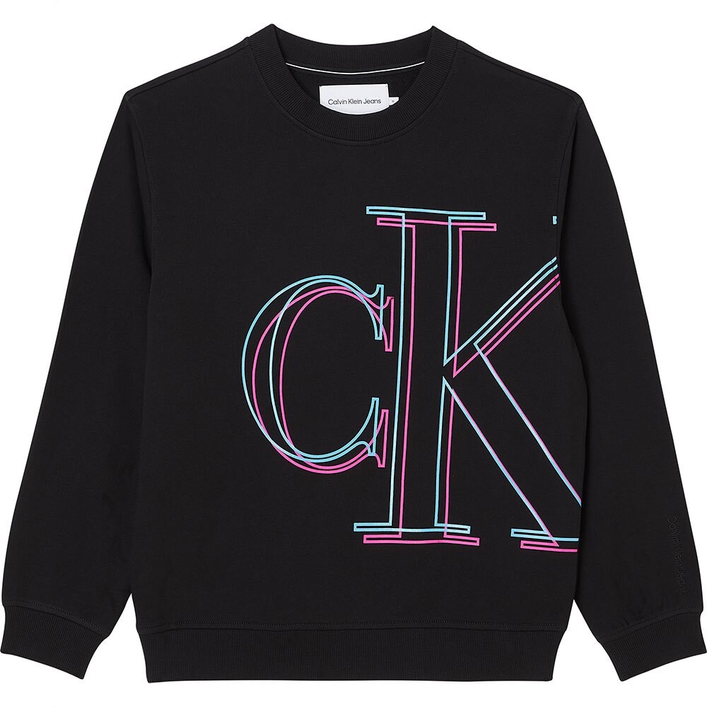 

Толстовка Calvin Klein Jeans Illuminated Logo, черный