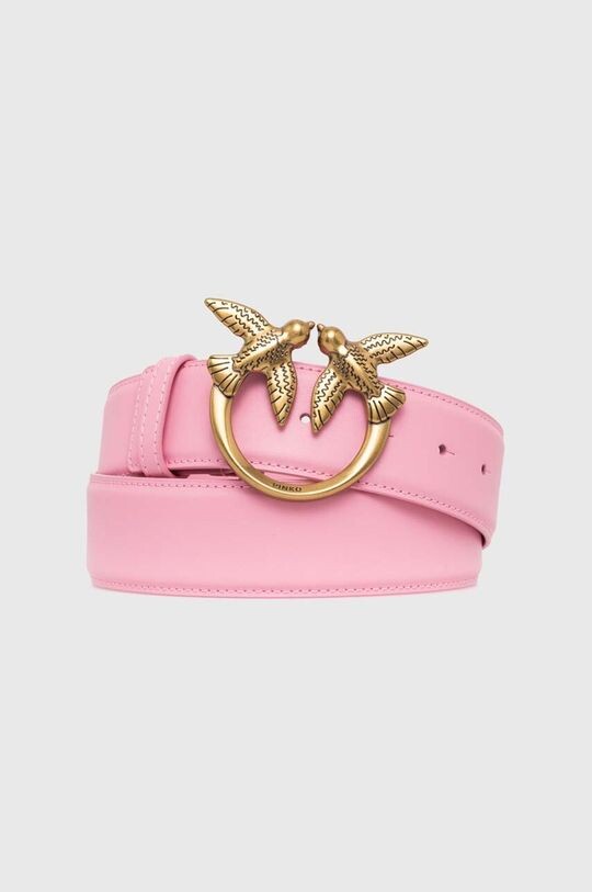 

Кожаный ремень Pinko, розовый