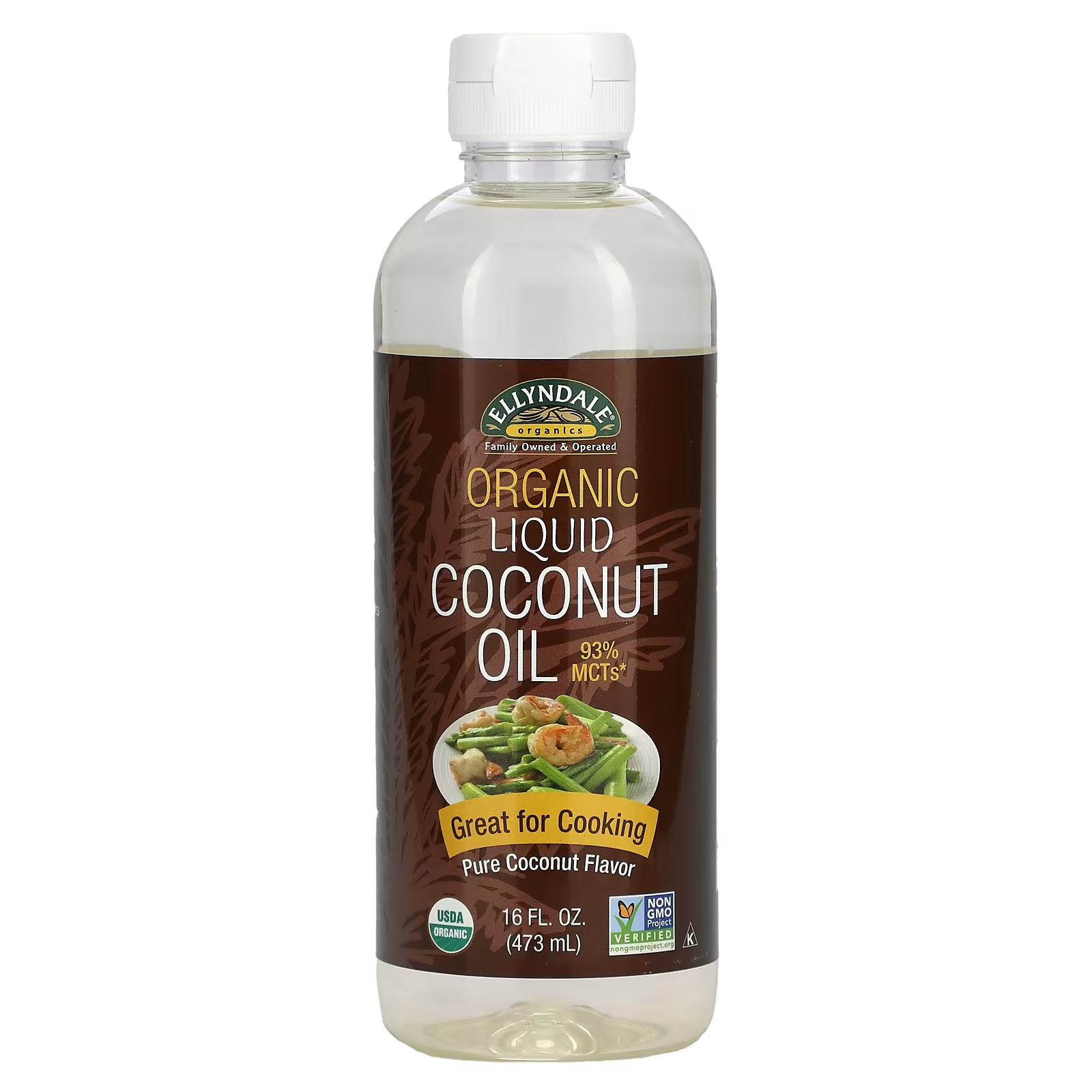 Органическое кокосовое масло NOW Foods Ellyndale Organics now foods real food органическое кокосовое масло холодного отжима 591 мл