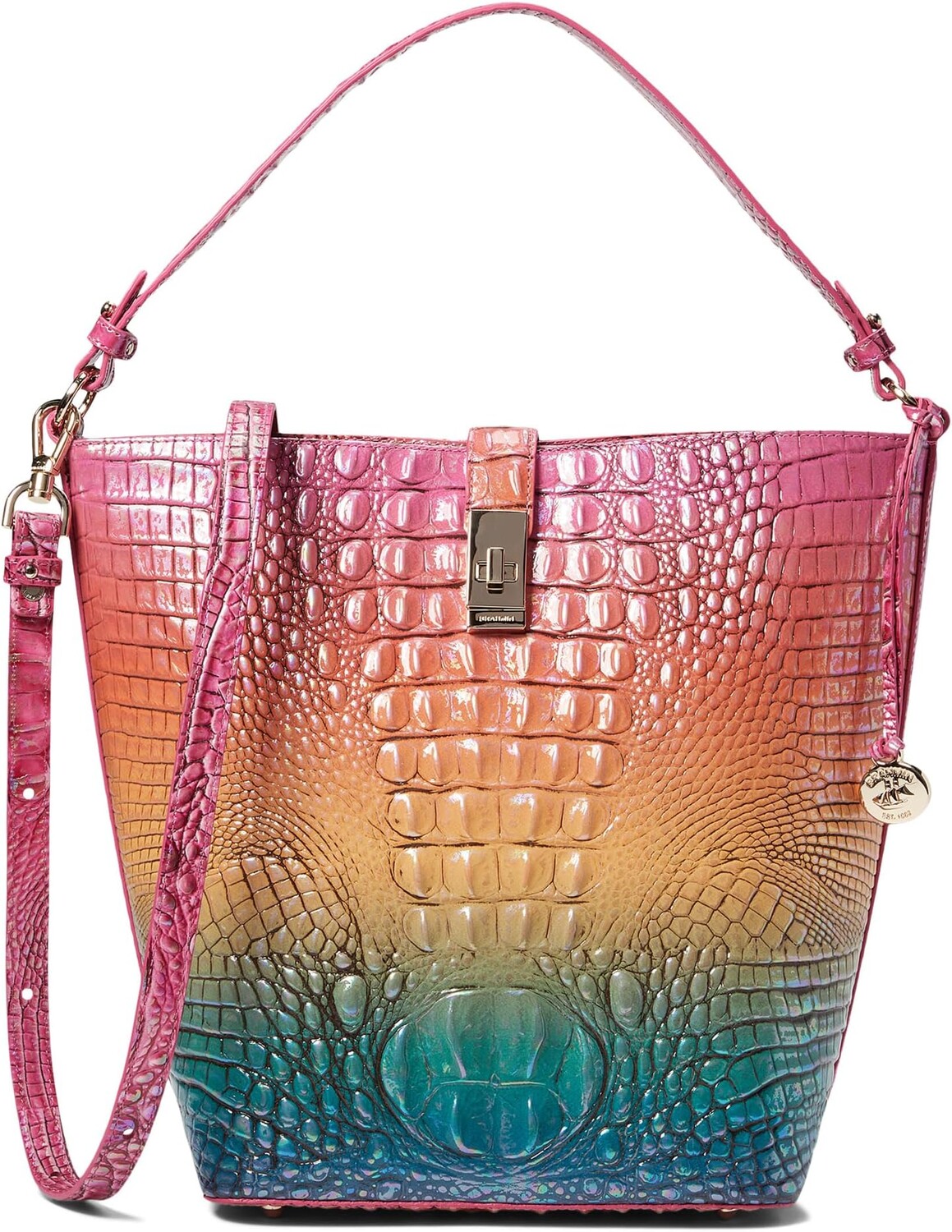 

Сумка Ombre Melbourne Shira Bucket Brahmin, цвет Horizon