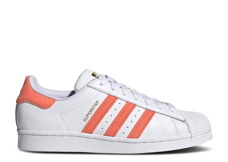 

Кроссовки Adidas SUPERSTAR 'WHITE TRUE ORANGE', оранжевый