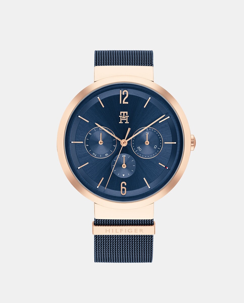 

Многофункциональные женские часы Lidia 1782541 с синей стальной сеткой Tommy Hilfiger, синий