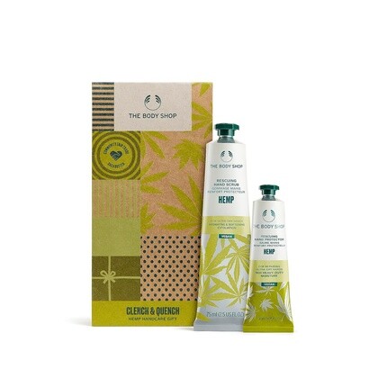 

The Body Shop Clench & Quench Hemp Handcare Праздничный подарочный набор для ухода за телом — веганский