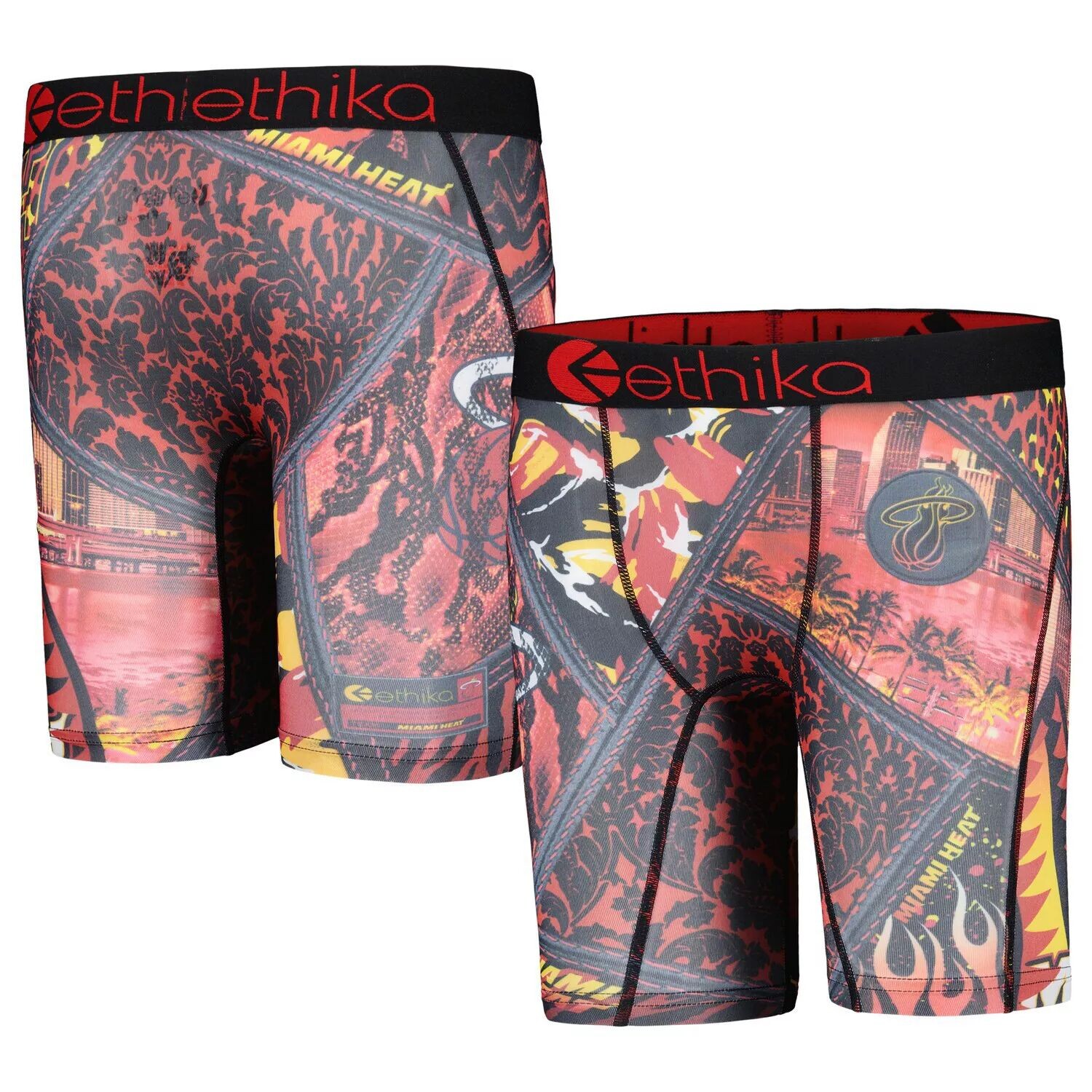 

Молодежные летние боксеры Ethika Red Miami Heat Unbranded