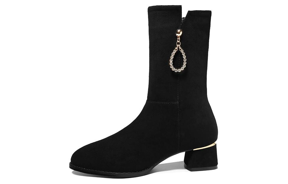 

Ботильоны женские Guci Tianlun, цвет Black - Heel height 5.8