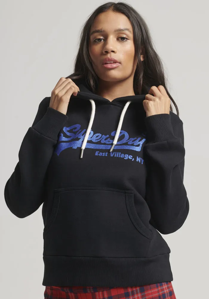 

Толстовка с капюшоном Superdry "EMBELLISHED VL HOODIE", черный